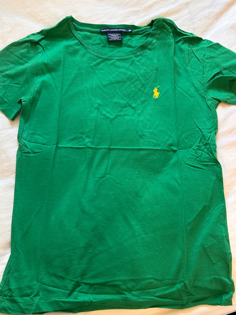 Polo Ralph Lauren Cotton Tshirt - Green/Yellow - M